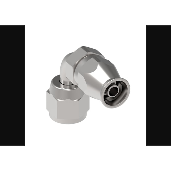 -4 AN Hose, 90 Degree Elbow, Steel, Single